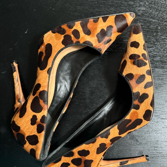 Schutz Calf Hair Leopard Pumps - Picture 2 of 6